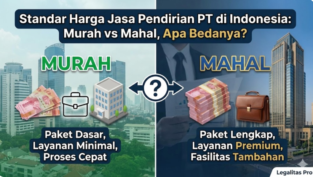 Standar Harga Jasa Pendirian PT di Indonesia: Murah vs Mahal, Apa Bedanya?