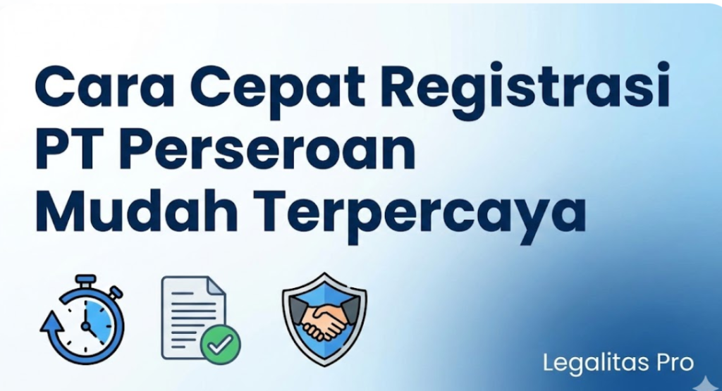 Cara Cepat Registrasi PT Perseroan Mudah Terpercaya
