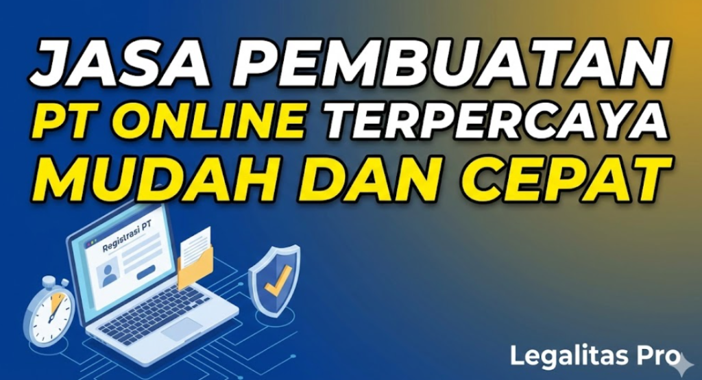 Jasa Pembuatan PT Online Terpercaya Mudah dan Cepat