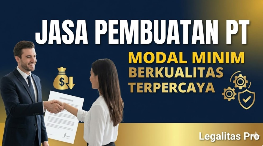 Jasa Pembuatan PT Modal Minim Berkualitas Terpercaya