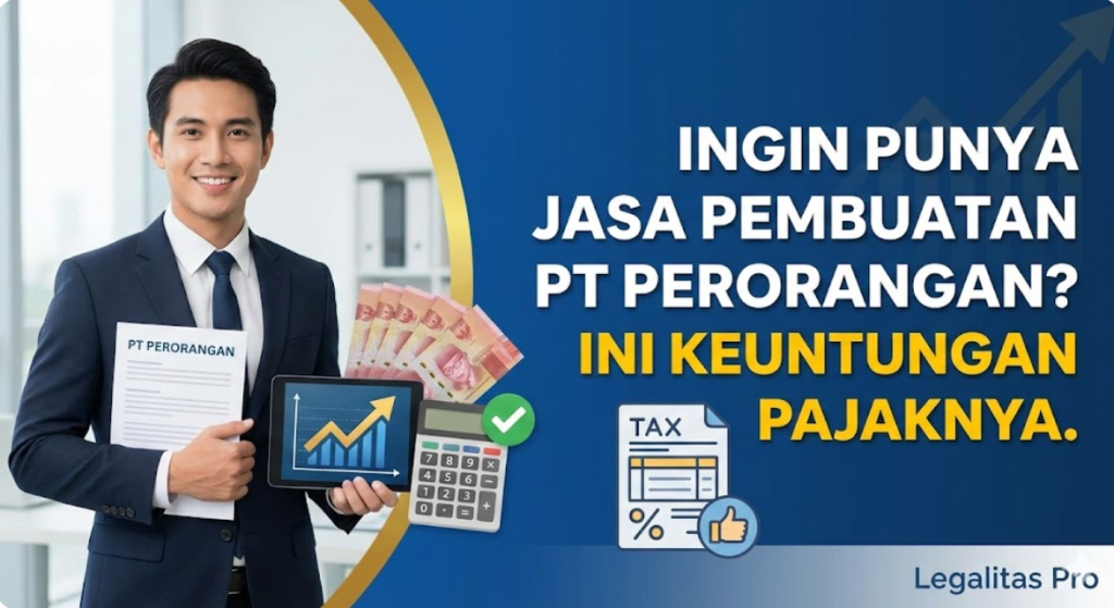 Ingin Punya Jasa Pembuatan PT Perorangan? Ini Keuntungan Pajaknya