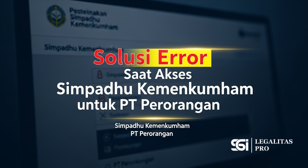 Solusi Error Saat Akses Simpadhu Kemenkumham untuk PT Perorangan