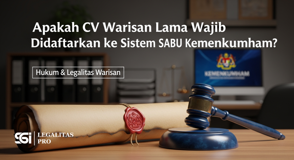 Apakah CV Warisan Lama Wajib Didaftarkan ke Sistem SABU Kemenkumham?